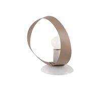 Lumetto Moderno Primula 1 Luce In Ferro Laccato Bianco E Tortora