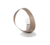 Lumetto Moderno Primula 1 Luce In Ferro Laccato Bianco E Tortora