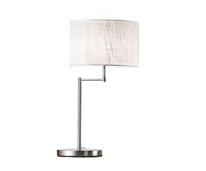 Lumetto Moderno Round Hotel Metallo Cromo 1 Luce E27 Ip20