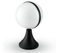 LUMETTO ORBIT NERO 1 LUCE ATTACCO E27 IP44 25X30CM BASE IN ALLUMINIO