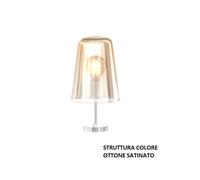 LUMETTO OTTONE SAT. 1 LUCE AMBRA 1164OS-PT-AM