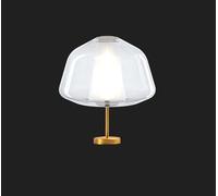 LUMETTO OTTONE SAT. VETRO ALPHA TRASPARENTE 1176OS-P ALPHA-TR
