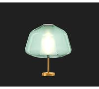 LUMETTO OTTONE SAT. VETRO ALPHA VERDE 1176OS-P ALPHA-VE