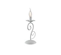 Lumetto Provenzale Alma 1 Luce Ferro Battuto Bianco Shabby [EEK: A++]