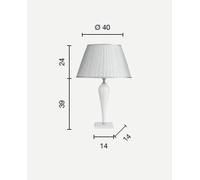 LUMETTO RAVEL NERO E CROMO ATTACCO E27 1 LUCE H.39+24CM
