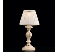 Lumetto Shabby Chic Leonardo Legno Avorio Oro 1 Luce E14