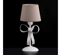 Lumetto Shabby Con Paralume Tortora Shabby Lucy 1 Luce