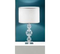 Lumetto TEBE in vetro lavorato a mano con finiture in metallo cromo LT.TEBE-CR TC.2027D25
