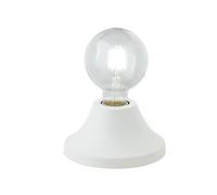 LUMETTO VESEVUS BIANCO 1 LUCE ATTACCO E27 15X15X8CM IN METALLO