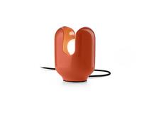 Lumetto Vintage Decò Batucada Ceramica Arancio Pokè 1 Luce E27