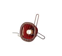 Lumetto Vintage Industrial Ferro E Ceramica Bordeaux 1 Luce E27