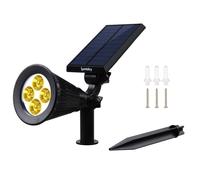 LUMI GARDEN Set di 2 faretti Faretto solare a LED Spiky - Luce bianca calda - 34 cm
