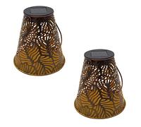 LUMI JARDIN Lotto di 2 lanterne solari H30cm 2x EXOTIC Rame