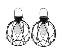 LUMI JARDIN Set di 2 lanterne solari H24cm VENUS