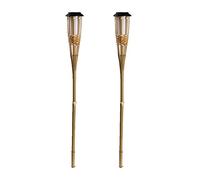 Lumi Jardin Torcia solare in bambù LED bianco caldo Bamboo Torch 80 cm