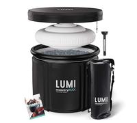 LUMI Therapy Ice Bath Pod MAX | 420 litri acqua fredda | Vasca ghiaccio aperto | Isolamento termico | Coperchio UFO