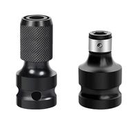 Lumi Zenva 2 Pack Impact Wrench Bit Adapter, Socket Adattatore Da 1/2 A 1/4 Di Pollice, Inserto Per Avvitatore Utensile Multifunzione Chiavi Elettriche Cricchetti