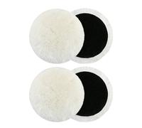 Lumi Zenva Accessorio per lucidatura compatibile con Bosch BESPOTCL 4 pezzi 125 mm Levigatrice orbitale casuale Tamponi per lucidatura in lana d'agnello per lucidatura della vernice e cura dell'auto