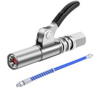 Lumi Zenva Ingrassatore Manuale Professionale - Pistola per Grasso Autobloccante con Tubo Acciaio 30cm (G Grasso Pistola Accoppiatore, Compatibile con Tutte Presse per Grasso)