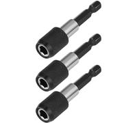 Lumi Zenva Portainserti a cambio rapido da 3 pezzi 1/4'' 60mm Portainserti magnetico di alta qualità per lavori di precisione con avvitatori e trapani a batteria Compatibile con Bosch Makita DeWalt