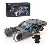 Lumibricks Blade Runner 2049 K - Set di costruzioni per veicoli con spinner, modello di auto volante fantascientifico con illuminazione a LED, 410 pezzi Cyberpunk modello kit con figura K, display da