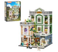 Lumibricks Greenway Clinic Illuminato Set da costruzione 2985 pezzi, set modello modulare architettura centro medico strada città, pronto per essere regalato, set di architettura da collezione per