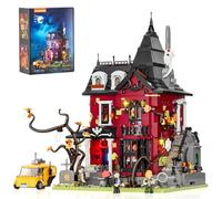 Lumibricks Halloween Midnight Haunted Mansion Lighting Building Mattoni Set - Ghost Spectre Phantom House City Town Modular Collection Kit 2617 pezzi per adulti e ragazzi