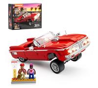 Lumibricks L9093 - Modellino da collezione Lowrider Big Red con luce, 969 pezzi, ispirato al 1964 Chevy Impala - un omaggio all'era d'oro della cultura Lowrider