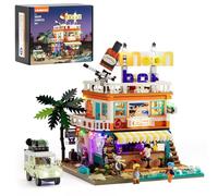 Lumibricks Moon Bar Lighting - Set di mattoni da costruzione, collezione modulare Road Trip con LED e minifigure, 2186 pezzi, per adulti, adolescenti e appassionati di marina