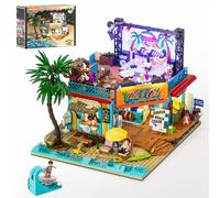 Lumibricks Set di mattoni da costruzione per negozio di surf, Coast Club, kit modulare con LED e minifigure, 1752 pezzi, per adulti, adolescenti e appassionati di marina