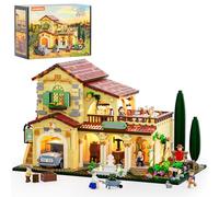 Lumibricks Tenuta Vinicola con Luci - Set di Costruzioni 2800 Pezzi Casa Mediterranea Toscana con LED, Scena di Vinificazione, Camion d’Epoca e Minifigure, Kit Fattoria per Adulti