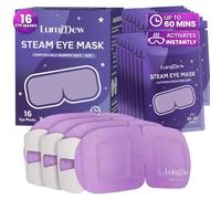 LumiDew Maschera per gli occhi a vapore, autoriscaldante per dormire, impacco caldo per occhi, calore umido per alleviare gli occhi secchi, trattamento occhi di porcile, spa, elementi essenziali da