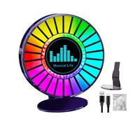 Lumière À Rythme LED Musicale - Lampe Connectée Avec Contrôle D’application Et Effets Dynamiques | Éclairage Décoratif À Changement De Couleur Pour Ambiance Musicale, Idéale Pour Maison,