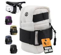 Lumiere & Co. Borsa da sella Medium 0,5 L - 14 × 7,5 × 5 cm - Design minimalista elegante, cinturino sicuro a strappo | 2 taglie disponibili (White, Medium)