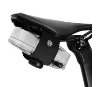 Lumiere & Co. Borsa da sella per bici, Borsa per bici da strada, Borse da sella per bici piccole, Borsa da sella per ciclismo, Borsa sottosella per bici, Borsa per bicicletta da sella (Bianco, Grande)