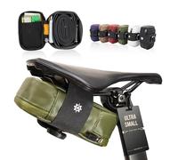 Lumiere & Co. Falcon Magnetic Saddle Bag - 0,37L | 5“ x 3” x 1,5" | Design elegante e minimalista, fissaggio rapido con fibbia magnetica | Borsa da sella per ciclismo su strada (Verde, Ultra Small)