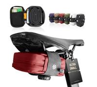 Lumiere & Co. Falcon Magnetic Saddle Bag - 0,37L | 5“ x 3” x 1,5" | Design elegante e minimalista, fissaggio rapido con fibbia magnetica | Borsa da sella per ciclismo su strada (Rosso, Ultra Small)