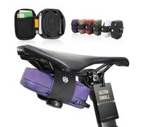 Lumiere & Co. Falcon Magnetic Saddle Bag - 0,37L | 5“ x 3” x 1,5" | Design elegante e minimalista, fissaggio rapido con fibbia magnetica | Borsa da sella per ciclismo su strada (Viola, Ultra Small)