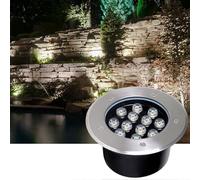 Lumière Jardin EncastréeLED Spot Extérieur IP67 Lampe Souterraine Étanche Éclairage de Chemin Cour & Jardin Design Rond Blanc Luminaire de Jardin