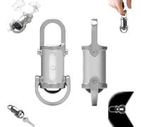 Lumilink Mini Torch, 2025 New Lumilink Mini Flashlight Keychain, Lumilinks Mini Torch, Mini Waterproof Keychain Flashlight, Keychain Flashlight Rechargeable USB C, 1200lm (Silver-1pcs)