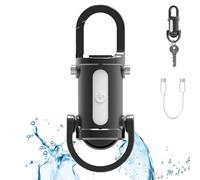 Lumilink Mini Torch, Mini Torcia Portachiavi Lumilink, Mini Torcia per Alimentazione di Emergenza, Portatile Ricaricabile Impermeabile per Campeggio All'aperto (Black)