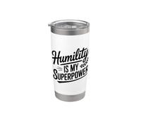 L'umiltà è il mio superpotere Bicchiere termico in acciaio inox doppia parete