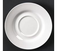Lumina Belle Cina cd648 rotondo CUP piattini, colore: bianco (Confezione da 6)