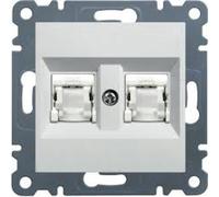 Lumina presa computer doppia RJ45 cat. 6 UTP bianco WL2160