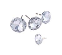 LuminaCreek 10 pezzi 14/18/20/22 mm di diametro chiodi di cristallo for tappezzeria bottoni borchie spilli artigianato divano decorazione for parete mobili solito(20mm)