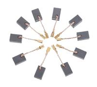 LuminaCreek 10 pezzi di piccole spazzole di carbone for motori elettrici, set di spazzole di carbone for motori in rame e grafite da 6x8,5x13,5 mm for martello elettrico