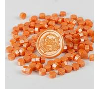 LuminaCreek 100 pezzi di cera lacca for sigilli, perle di cera, perle di stampa in cera, sigillo di cera for timbri, timbro di ceralacca retrò for matrimonio 001(A7 A)