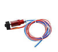 LuminaCreek 1Set Parti for stampante 3D 24V Kit estrusore assemblato Hotend Ugello Blocco termico in alluminio for Ender-3/CR-10/CR-10S Pro(White)