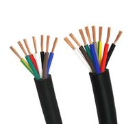 LuminaCr avo schermato con anima in rame puro, cavo di controllo dell'alimentazione schermato RVV da 5 a 10 metri, 2-12 conduttori, 9-26 AWG, PVC in rame puro(6,26 AWG 10 meters)
