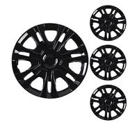 LuminaCreek Coprimozzi compatibili con un'ampia gamma di modelli di auto. Ampia varietà di colori e dimensioni. Copricerchi di qualità premium, nero brillante, 15 pollici.